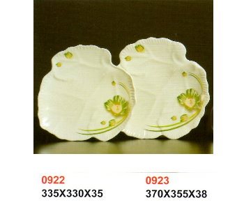 SYHSC-F-0922福蓉花系列美耐皿-12"菜葉盤