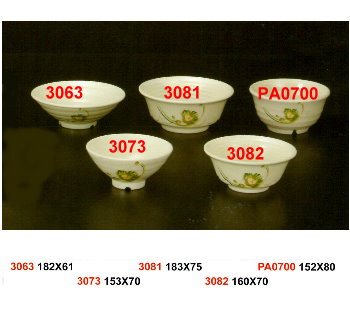SYHSC-F-3063福蓉花系列美耐皿-7.2"日式拉麵碗