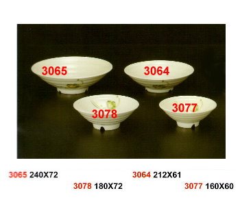 SYHSC-F-3064福蓉花系列美耐皿-8.4"日式拉麵碗