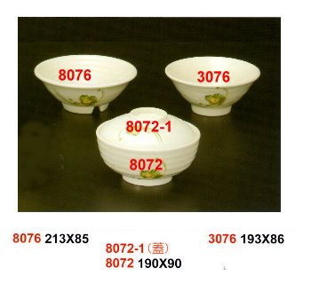 SYHSC-F-3076福蓉花系列美耐皿-7.6"拉麵碗