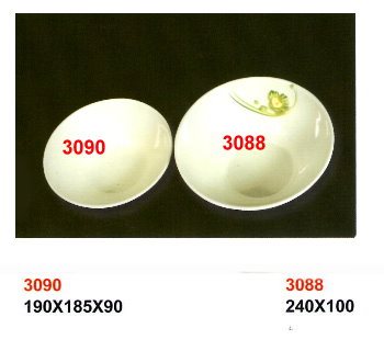 SYHSC-F-3088福蓉花系列美耐皿-9.5"日式螺紋碗