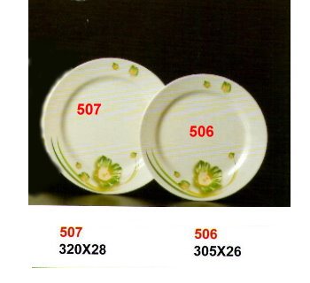 SYHSC-F-506福蓉花系列美耐皿-12"中式圓盤