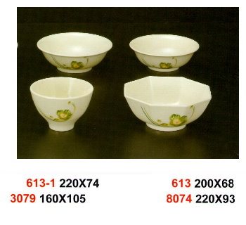 SYHSC-F-613福蓉花系列美耐皿-8"湯碗