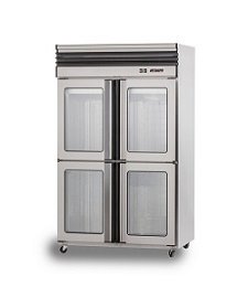 SYDR-FJ40A1E-P 4尺不鏽鋼四門玻璃冷凍冷藏庫
