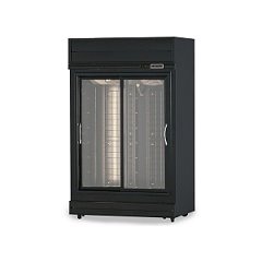 SYDR-SG-40A20 二門玻璃滑門冷藏展示櫃-霧黑