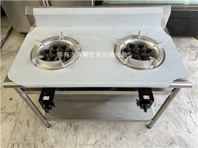 SYCS-WN-09   雙口簡式炒台#430含天然爐具-12心黑頭電子點火