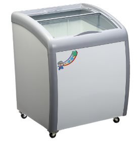 SYGC-XS-160YX   2.2尺玻璃斜拉式冰櫃110L